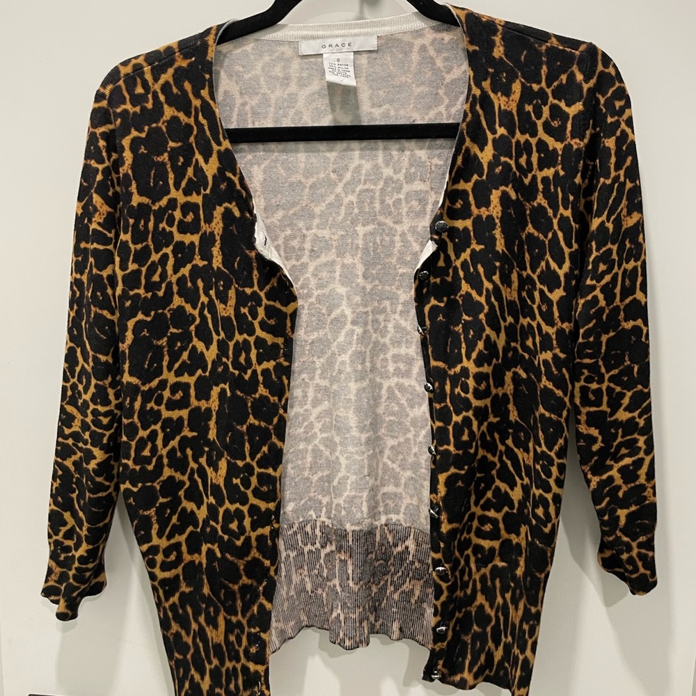 Grace Leopard cardigan